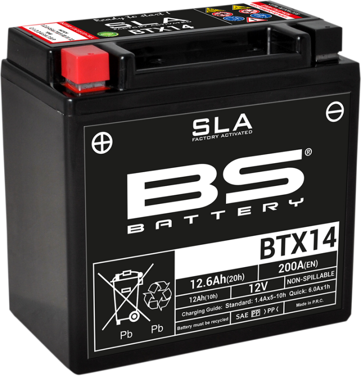 BS BATTERY Battery - BTX14 (YTX) 300681