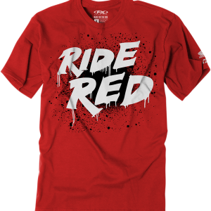 FACTORY EFFEX Youth Honda Splatter T-Shirt - Red - Small 23-83300