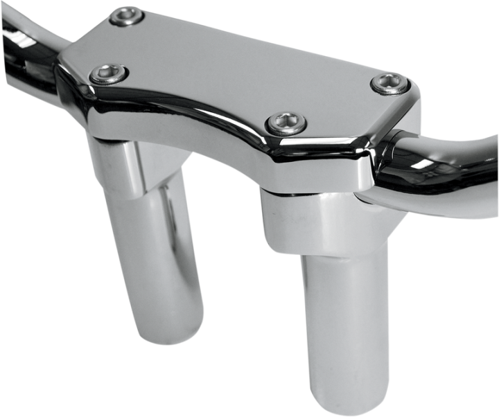 DRAG SPECIALTIES Risers - 4" - Buffalo - Top - Chrome 0602-0588