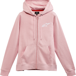ALPINESTARS Women's Ageless Zip Hoodie - Pink/White - Small 1232518003110S