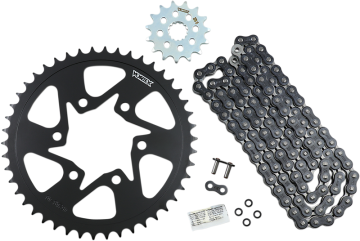 VORTEX Chain and Sprocket Kit - WSS - Black - Kawasaki Z650/RS CK6394