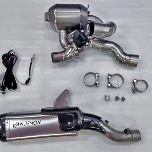 Vandemon Ducati Multistrada V4 Bimodal Stealth Titanium Slip-On Exhaust DUCV4MTSTIMUFWVA VA-117