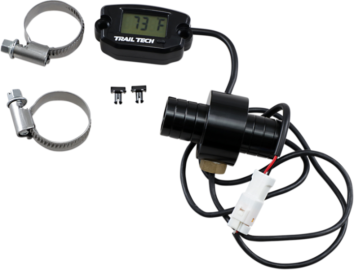 TRAIL TECH Universal Temperature Meter - Surface Mount - Black - 19 mm 742-EH1