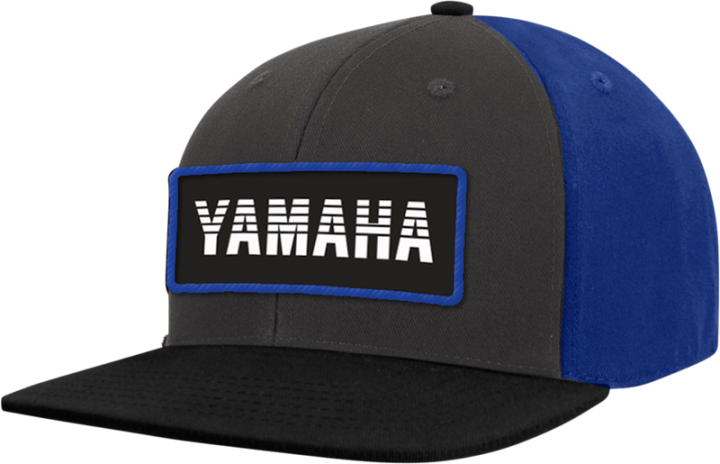 YAMAHA APPAREL Yamaha Patch Hat - Graphite/Blue NP21A-H2690