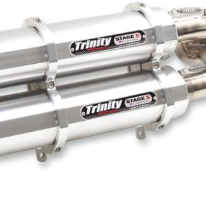 TRINITY RACING Stage 5 Slip-On Dual Muffler - Aluminum Maverick X3 TR-4160S