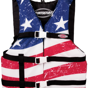 AIRHEAD SPORTS GROUP Stars & Stripes PFD Vest - Red/White/Blue - One Size 30098-15-A-US