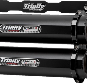 TRINITY RACING Stage 5 Slip-On Dual Muffler - Cerakote Black TR-4165S-C2