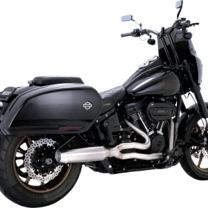 VANCE & HINES 2-into-1 Gaslighter Exhaust System - Brushed - M8 Softail 27349