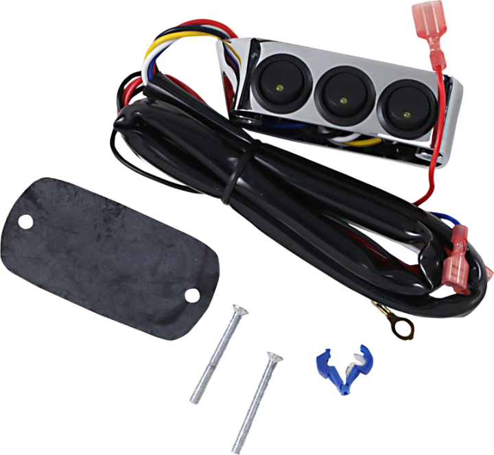 SHOW CHROME Switch Block Assembly - Clutch Side - Chrome 52-605LA