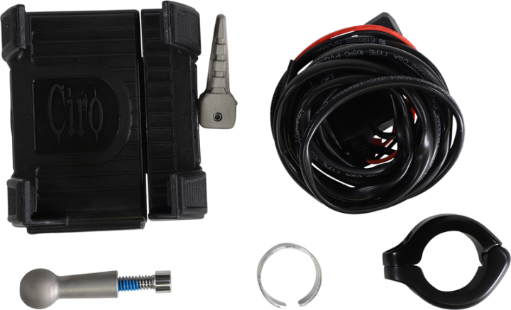 CIRO Premium Holder W/Charger - Black Mount 50213