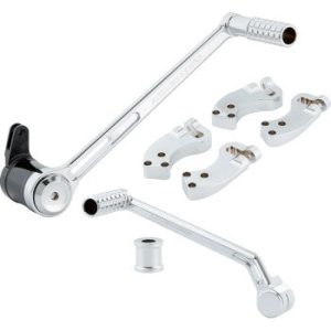 ARLEN NESS Extended Foot Control Kit - 3" - Chrome 410-037