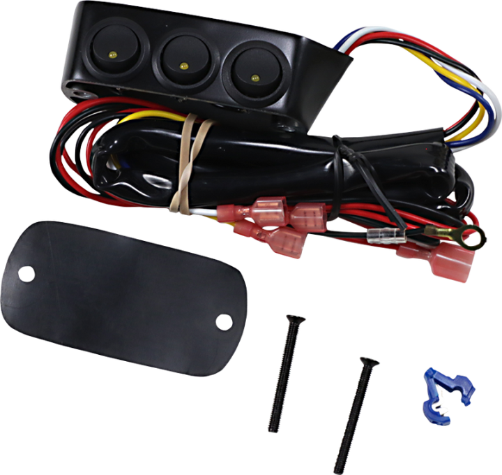 SHOW CHROME Switch Block Assembly - Brake Side - Black 52-705MA