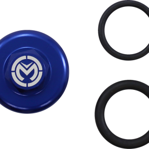 MOOSE RACING Oil Cap - Blue - Yamaha T14-6302L
