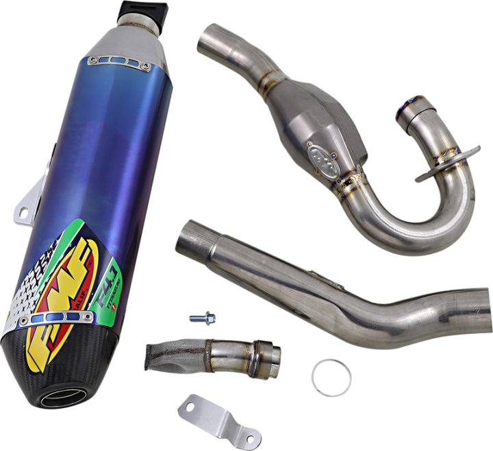 FMF 4.1 RCT Exhaust with MegaBomb - Anodized Titanium KX 450 F/X 2019- 2023 042373 1820-1844
