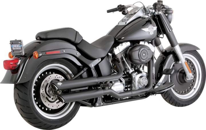 VANCE & HINES 3" Twin Slash Slip-On Mufflers - Black 46343