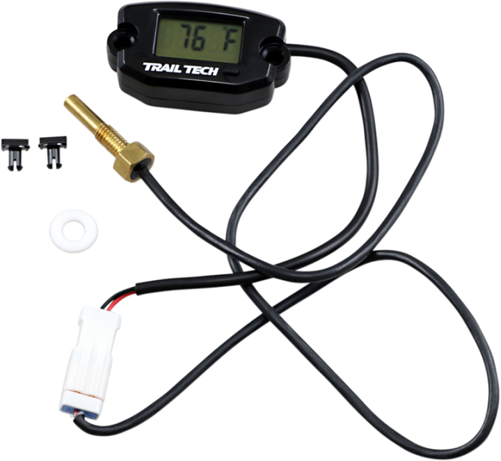 TRAIL TECH Universal Temperature Meter - Surface Mount - Black - M6x10 742-ES1