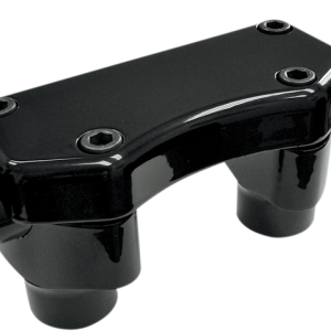 DRAG SPECIALTIES Risers - 1-1/2" - Buffalo - Top - Black 0602-0256