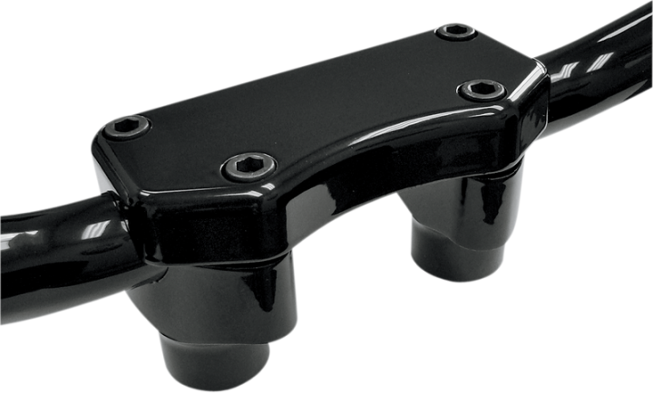 DRAG SPECIALTIES Risers - 1-1/2" - Buffalo - Top - Black 0602-0256