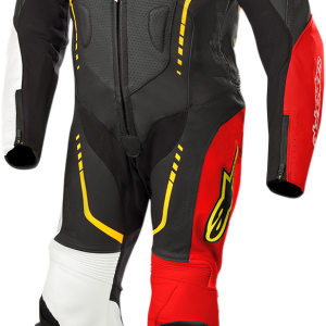 ALPINESTARS Youth GP Plus 1-Piece Leather Suit - Black/White/Red Fluorescent/Yellow Fluorescent - US 24 / EU 130 31405181236130