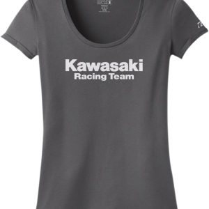 FACTORY EFFEX Women's Kawasaki Racing T-Shirt - Charcoal - XL 18-87156