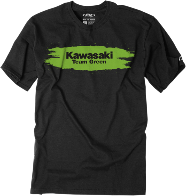 FACTORY EFFEX Youth Kawasaki Teamgreen T-Shirt - Black - Large 22-83104