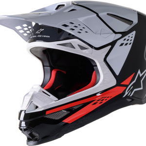 ALPINESTARS Supertech M8 Helmet - Factory - Black/White/Red - Large 8302922-1233-LG
