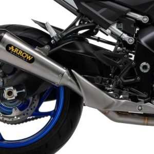 71938XK Arrow SX-Kone Slip-on Exhaust, Nichrome for Suzuki GSX-S1000 21 -24 /GX 2024