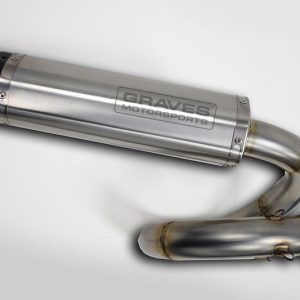 Graves slip-on exhaust can-am Maverick x3 turbo 2017 – 2020 EXC-18MX3-CBSS