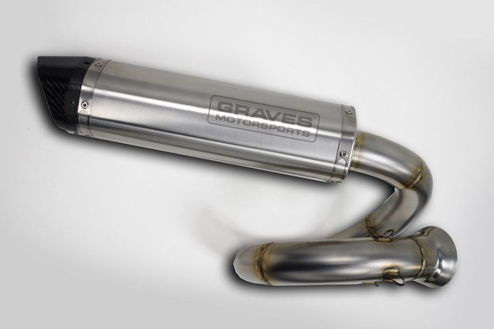 Graves slip-on exhaust can-am Maverick x3 turbo 2017 – 2020 EXC-18MX3-CBSS