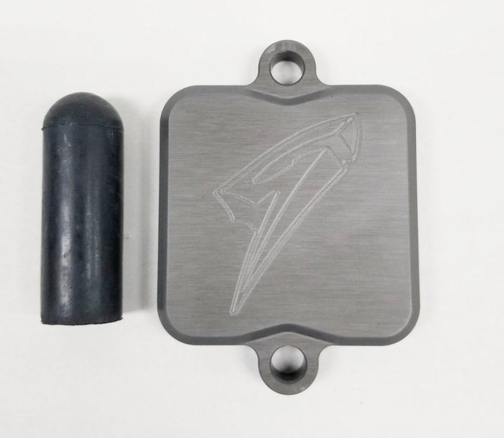 Graves motorsports smog block off plate ninja 650/er 650/z650