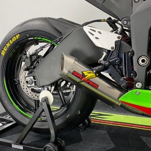 Graves Motorsports Cat-Back Slip-On Titanium Exhaust Zx6-R 2019-2025 Exk-19zx6-Cbtt