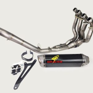 Graves Motorsports Works2 Carbon Full Exhaust System Zx6r 2019-2025 Exk-19zx6-Ftcw2