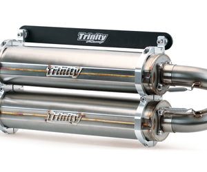 TRINITY RACING Stainless Steel Slip-On Muffler RZR PRO XP / TURBO R 2020-2023 TR-4173S-SS