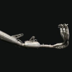 Vandemon Triumph 765 S/R/RS and Moto 2 Street Triple Slash Cut Titanium Exhaust 2023-2024 TRIUM765STTIEXB VA-149