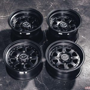 VR Forged D15 Wheel Package for Dunes Can-Am Maverick X3 15x7 15x10 Matte Black
