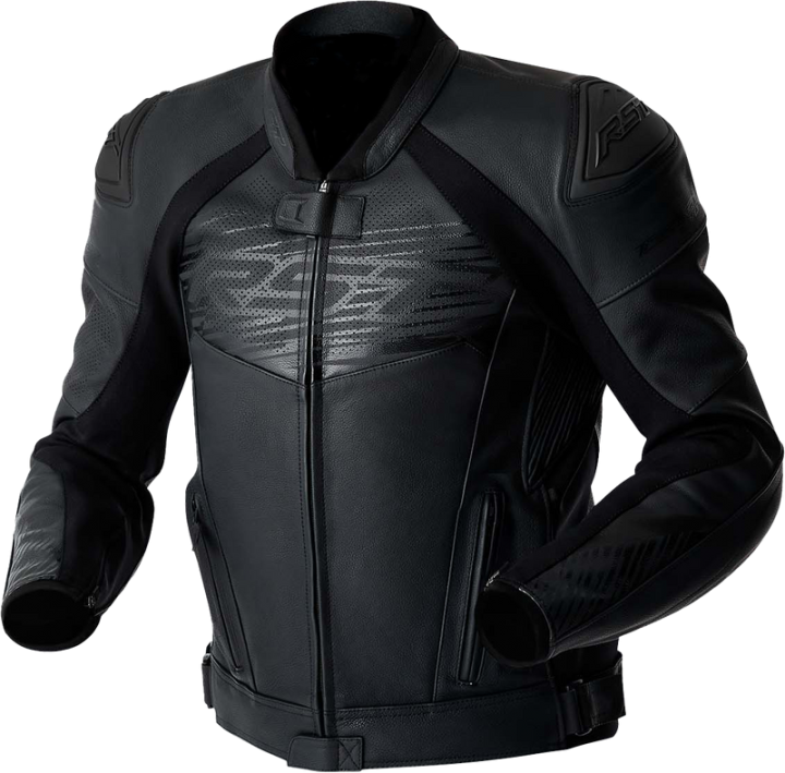 RST Tractech Evo D3o Jacket Black Leather XL 556-3635046