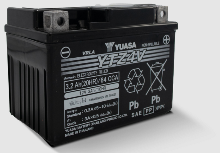 Yuasa Battery Ytz4v Maintenance Free 49-3037