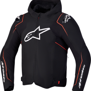 Alpinestars Zaca V2 Waterproof Jacket - Black/Red Fluo - 4XL - 3201127-1030-4XL