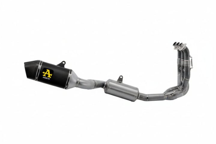 Arrow Exhaust Veloce Full Exhaust, Aluminum Dark for Triumph Tiger 660 22-24 71504VAN