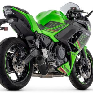 ARROW Kawasaki Ninja 650 / Z650 2024-2025 Full System Racing With Indy Race EVO Aluminium Dark Slip Ons 71065AKN