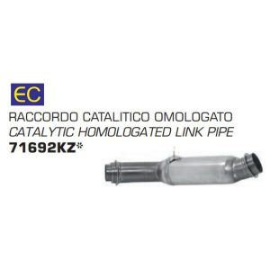 71692KZ Arrow Catalytic Homoloagted Link Pipe for KTM 1290 Super Duke GT 2017-2025