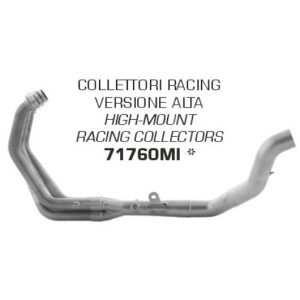 71760MI Arrow HIGH Version Racing Stainless Steel Collector for Yamaha MT-09 21-23