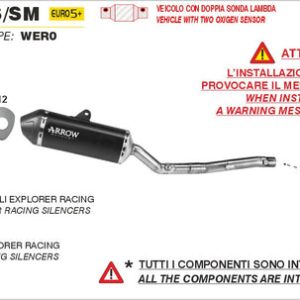 Arrow SUZUKI DR-Z4S/SM E5+ 2026 STAINLESS STEEL COLLECTORS 72213PD
