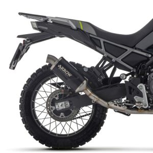 Arrow 72659AON Indy Race Evo Exhaust Aluminum Dark for CFMoto 450MT 2025-2026