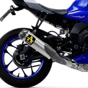 71210ckz Arrow Yzf R1 17-24 Competition Full Kit Low Version in stainless steel and silencer and link pipe in titanium