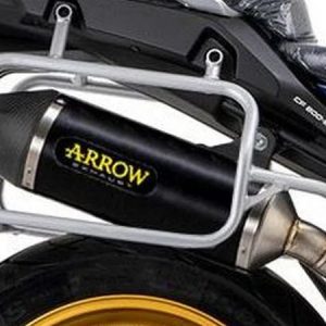 Arrow Cf Moto 800mt 800 MT Sport / Touring ’23/24 Homologated Aluminum Dark Race Tech Silencer With Welded Link Pipe 71943akn