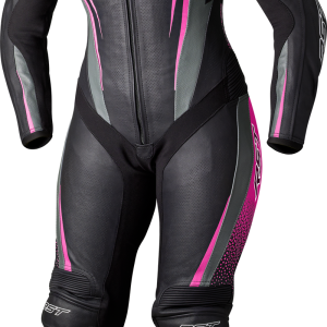 RST Womens Tractech Evo D3o Suit Black/Pink Leather Lg 556-3706114