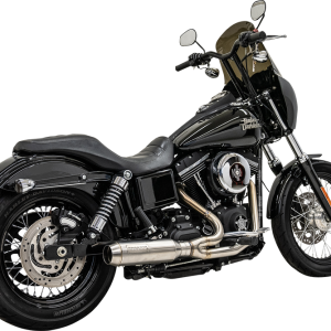 BASSANI XHAUST 2-into-1 Ripper Exhaust System with Super Bike Muffler - Stainless Steel 1D7SS
