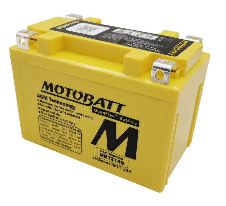 Motobatt Battery Mbtz14s Sealed Factory Activated 491-1010