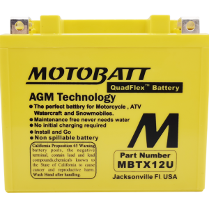 Motobatt Battery Mbtx12u Sealed Factory Activated 491-1005